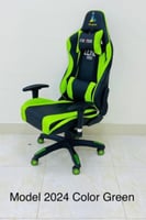 كرسي قيم دوار متحرك لون أخضر