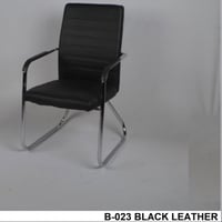 كرسي مكتبي جلد لون اسود