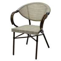 طقم 4 كرسي تتحمل الحرارة والامطار لون بيج