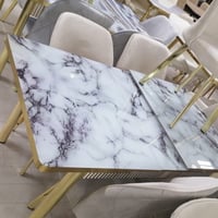 طاولة وست كراسي ثلاث ألوان(تتحكم في حجم الطاولة)