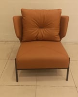 كرسي جلد جودة عالية أورنج