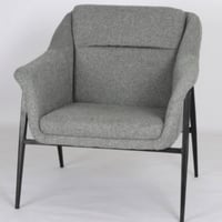 كرسي قماش رصاصي