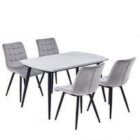 طقم طاولة وأربع كراسي بورسلان