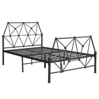 سرير حديد اسود 120×190