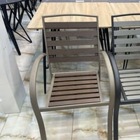 طقم 4 كرسي بني