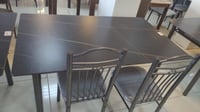 طقم طاولة طعام حجر بورسلان و4 كراسي