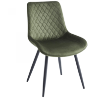 كرسي طعام مخمل متعدد الألوان