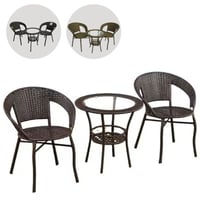 طقم طاوله وكرسيين خارجي عدة الوان