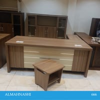 طقم مكتب مع سكرتاريه عدة مقاسات