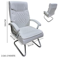 كرسي مكتب ثابت جلد عدة الوان