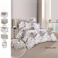 طقم مفرش نفرين 8قطع عدة الوان