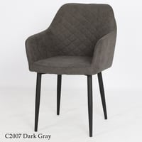 طقم 2 كراسي رمادي غامق