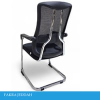 كرسي مكتب ثابت اسود ورمادي