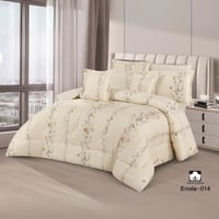 طقم مفرش نفرين قطن عدة الوان