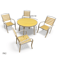 طقم جلسه خارجيه دائري ومستطيل