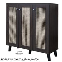 دولاب مودرن عدة مقاسات لون كوفي غامق