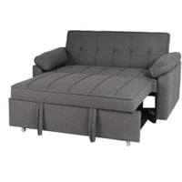 كنبه سرير رمادي غامق