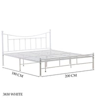 سرير ابيض مودرن عدة مقاسات