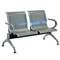 كرسي انتظار حديد مقعدين