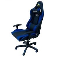 كرسي قيم دوار متحرك لون أزرق