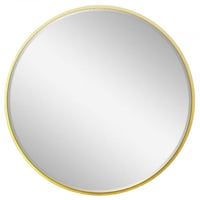 طقم 2 مرايا حائط دائرية لون ذهبي مقاس 90 cm