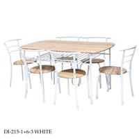 طقم طاولات طعام 4و6كراسي خشب عدة ألوان