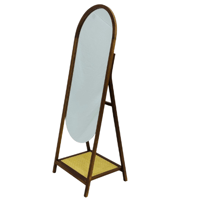مرايا ستاند خشبي راتان