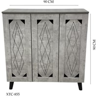 دولاب بابين وثلاث ابواب لون رمادي