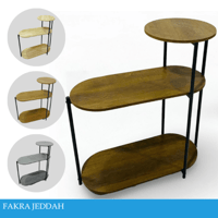 طقم 2طاولات خدمه عدة الوان