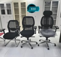 كرسي مكتب فخم أسود دوار