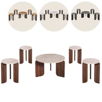 طقم طاولات خشب عدة ألوان
