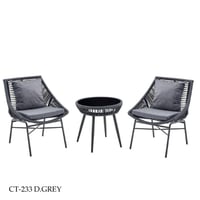 طقم طاولة وكرسيين خارجي عدة ألوان