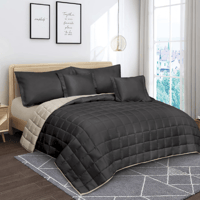 طقم مفارش مضغوط 6 قطعه عدة ألوان