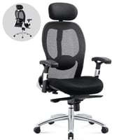 كرسي مكتب دوار فخم لون اسود