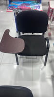 طقم 2كراسي محاضرات لون اسود مع بني