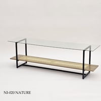 طاولة بلازما راتان وزجاج 160 سم