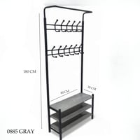 علاقة ملابس مع أرفف عدة موديلات