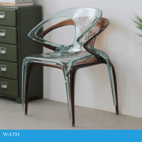 كرسي اكريلك شفاف عدة الوان عصري