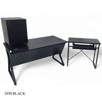 طقم مكتب مع سكرتارية 160و140 سم عدة الوان