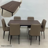 طقم طاولة طعام 4و6 كراسي عدة ألوان