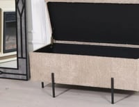 أريكة بوكليه بصندوق لون بني 110 سم