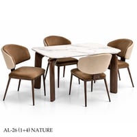 طقم طاولة طعام رخام 4و6 كراسي عدة ألوان