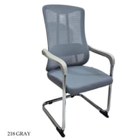 كرسي مكتب ثابت اسود ورمادي