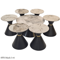 طقم طاولات بورسلان عدة ألوان