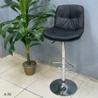 كرسي بار جلد مودرن عدة الوان