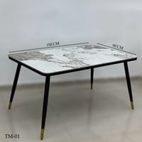 طاولات طعام سيراميك متعددة المقاس