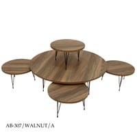 طقم طاولات ارضي وسط عدة الوان