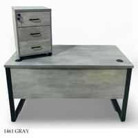 مكتب 120و140و160 سم مع أدراج عدة الوان