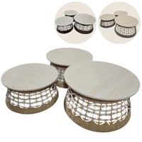 طقم طاولات خدمة عدة ألوان