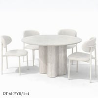 طقم طاولة طعام 4و6 كراسي عدة ألوان